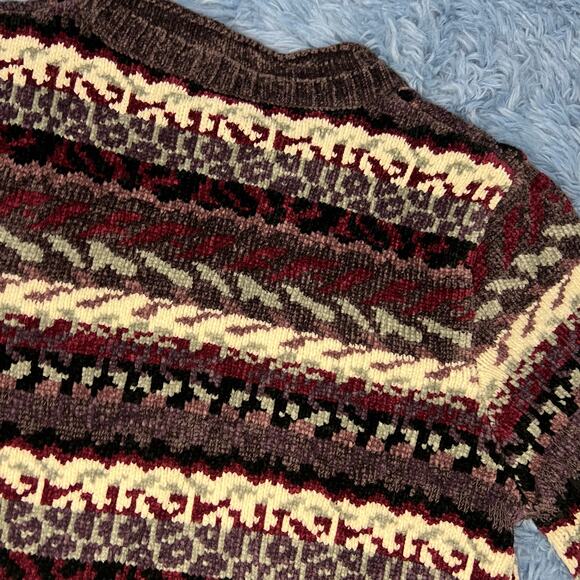 VINTAGE Designer Studio Originals Sweater Size Small Women’s Retro Chenille 90s - Picture 4 of 10